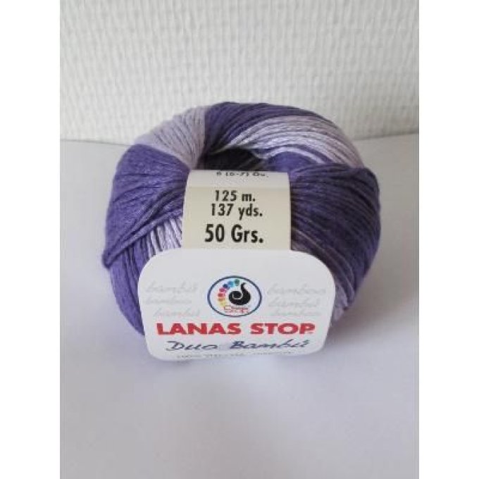 Laine Lanas-Stop DÚO BAMBÚ  207 violet